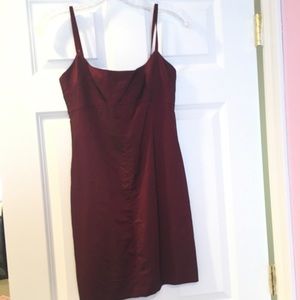 Red Metallic Party Dress
